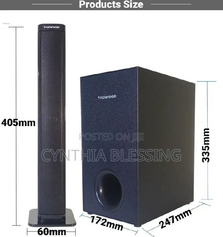 Tagwood 7500w 2.1ch Multimedia Bluetooth Speaker System