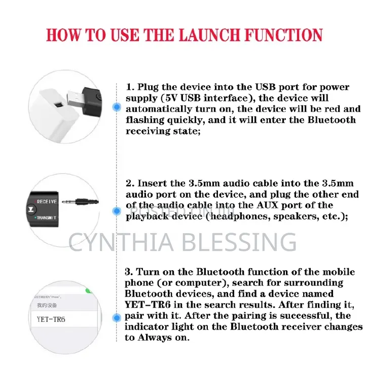 2 in 1 Usb Wireless Bluetooth Adapter 5.0