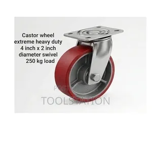 Castor Wheel Extreme Heavy Duty 4 X 2 Inch Diameter Swivel 250kg Load