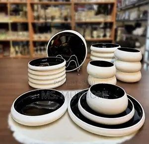Premium Quality Ceramic 24 Pieces Wok Dinner Set