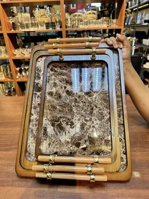 3-Piece Vanity Serving Tray for Breakfast /Bathroom