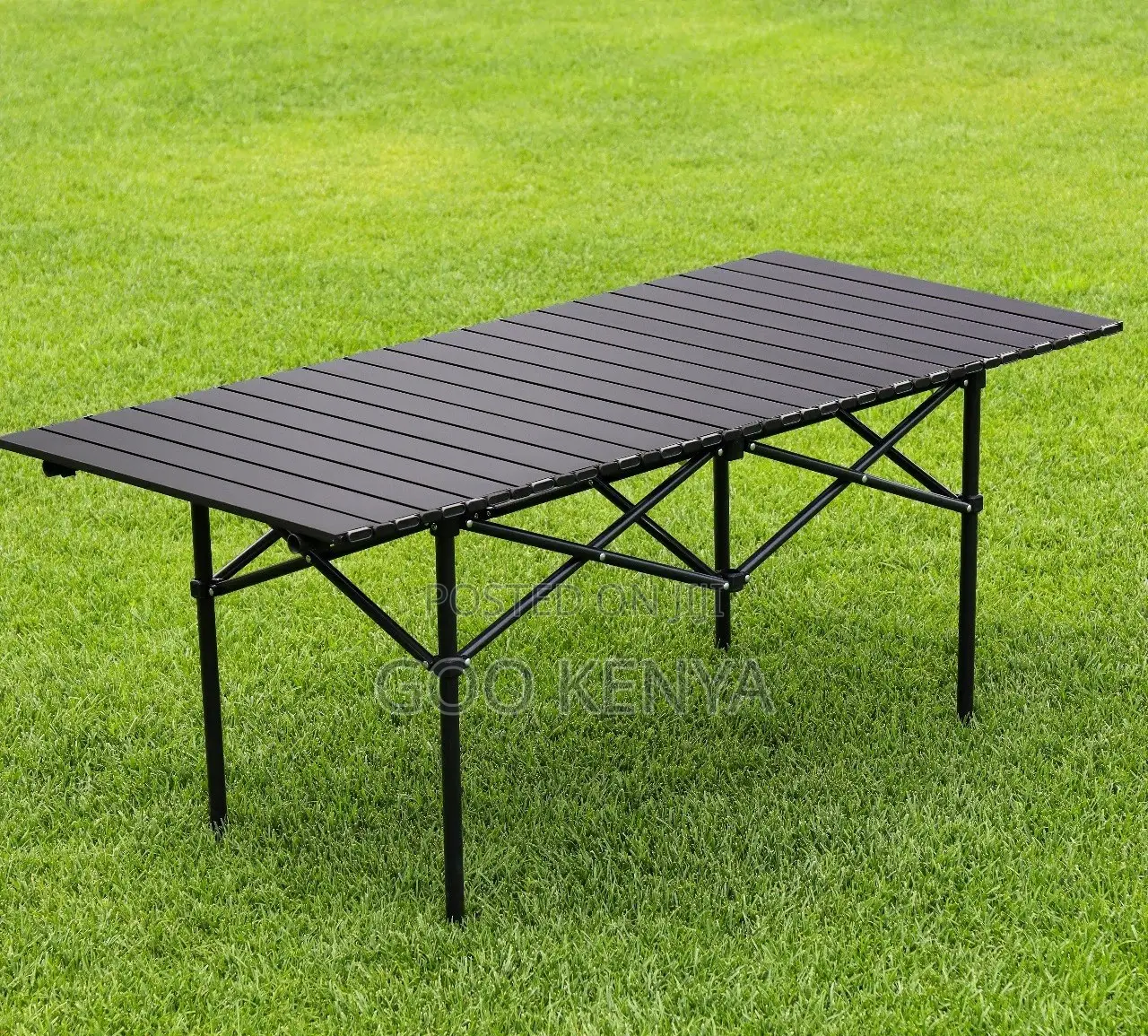 Camp Table; Weather-Resistant Metal Folding Camping Table