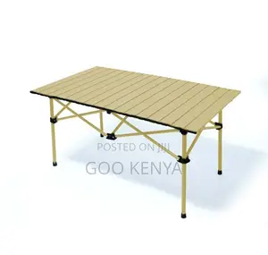 Camp Table; Weather-Resistant Metal Folding Camping Table