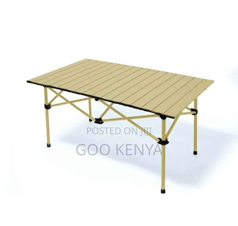 Camp Table; Weather-Resistant Metal Folding Camping Table