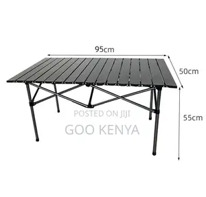 Camp Table; Weather-Resistant Metal Folding Camping Table