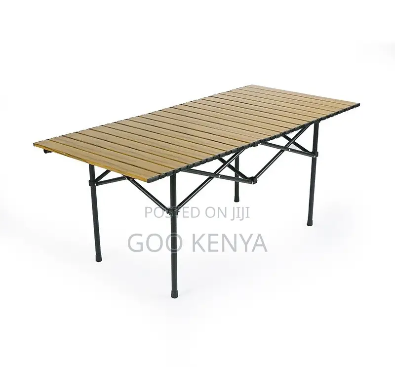 Camp Table; Weather-Resistant Metal Folding Camping Table