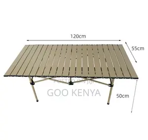 Camp Table; Weather-Resistant Metal Folding Camping Table