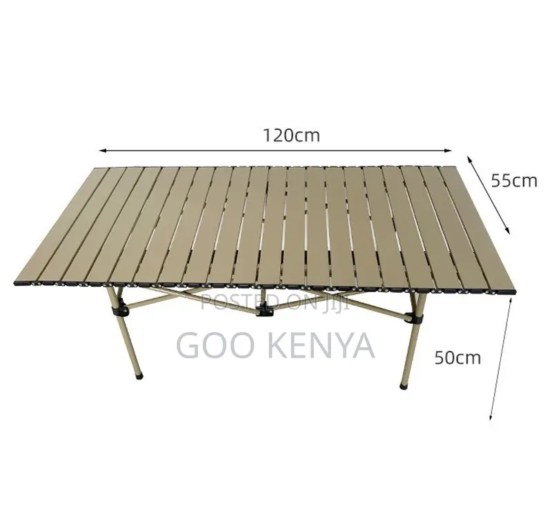 Camp Table; Weather-Resistant Metal Folding Camping Table
