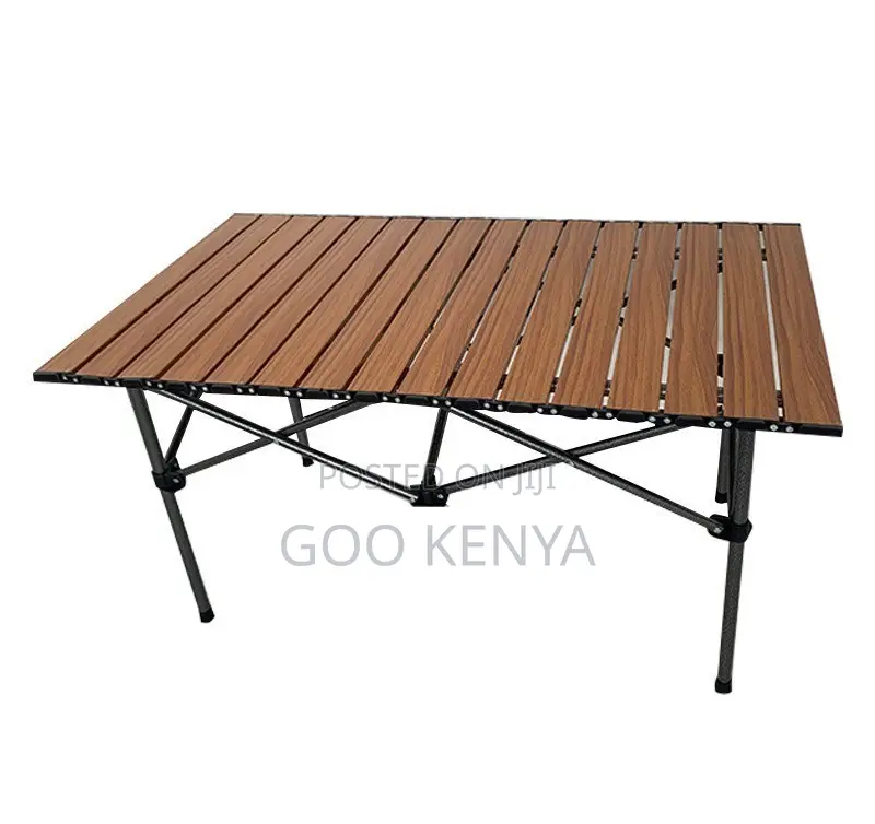 Camp Table; Weather-Resistant Metal Folding Camping Table