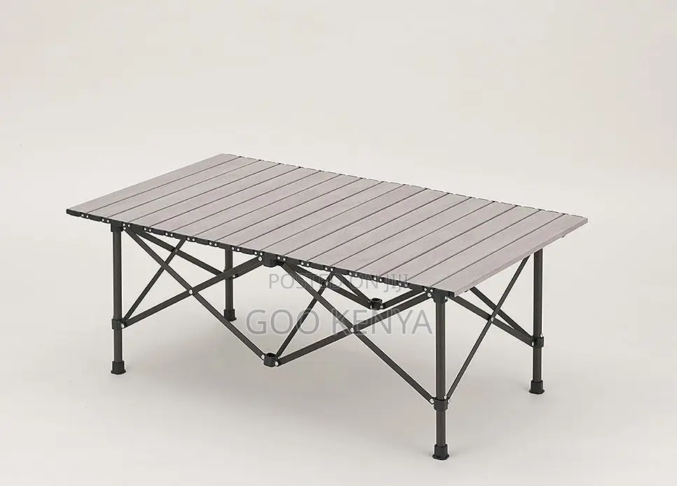 Camp Table; Weather-Resistant Metal Folding Camping Table