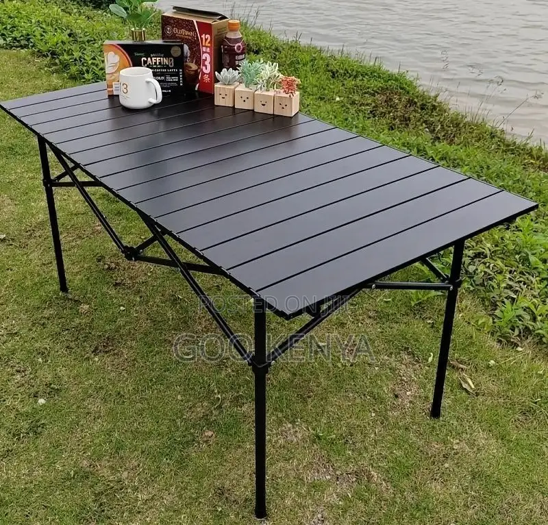 Camp Table; Weather-Resistant Metal Folding Camping Table