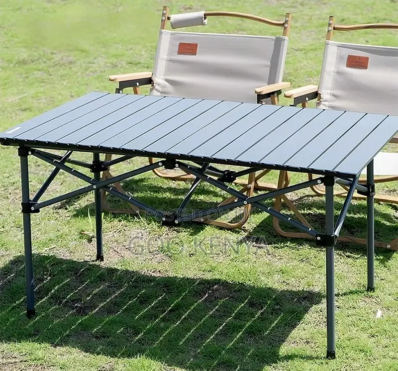Camp Table; Weather-Resistant Metal Folding Camping Table
