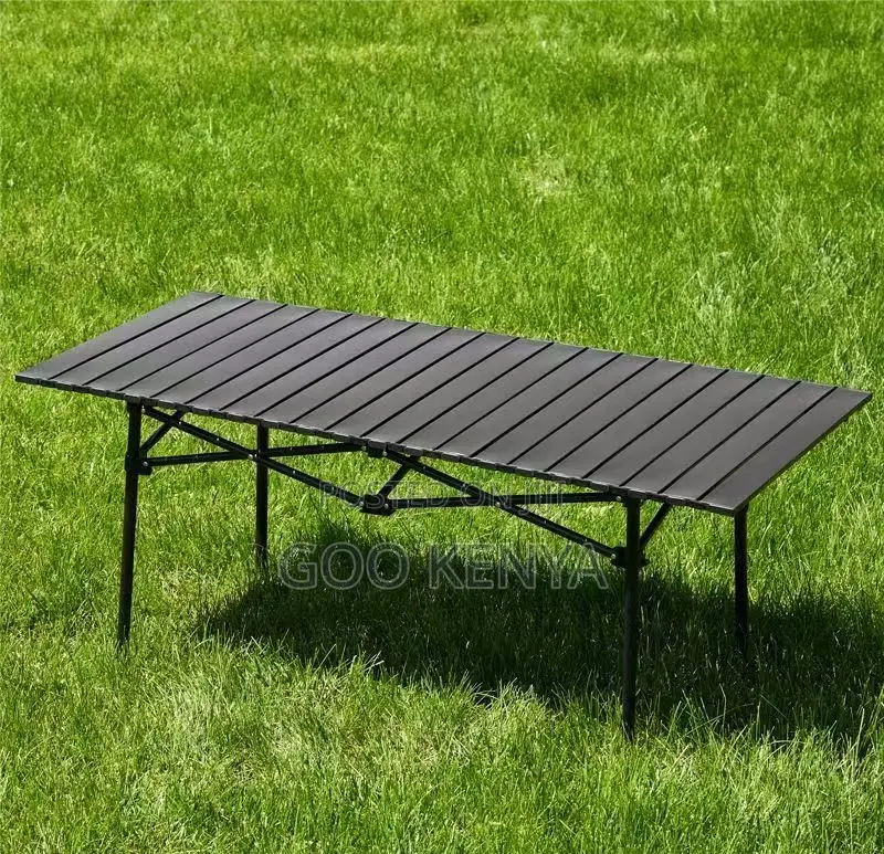 Camp Table; Weather-Resistant Metal Folding Camping Table
