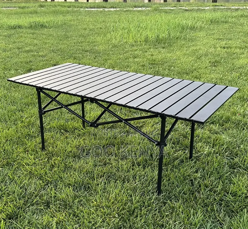 Camp Table; Weather-Resistant Metal Folding Camping Table