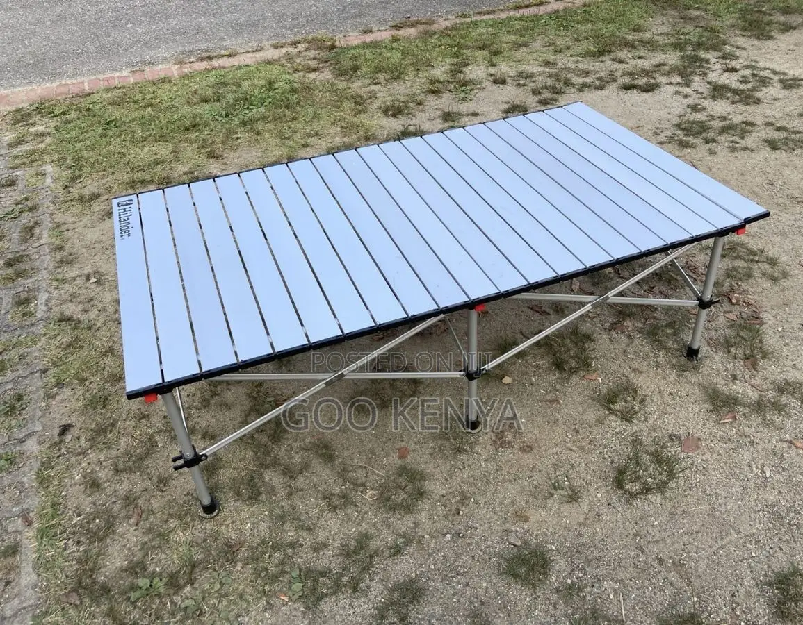 Camp Table; Weather-Resistant Metal Folding Camping Table