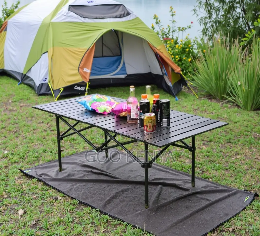 Camp Table; Weather-Resistant Metal Folding Camping Table