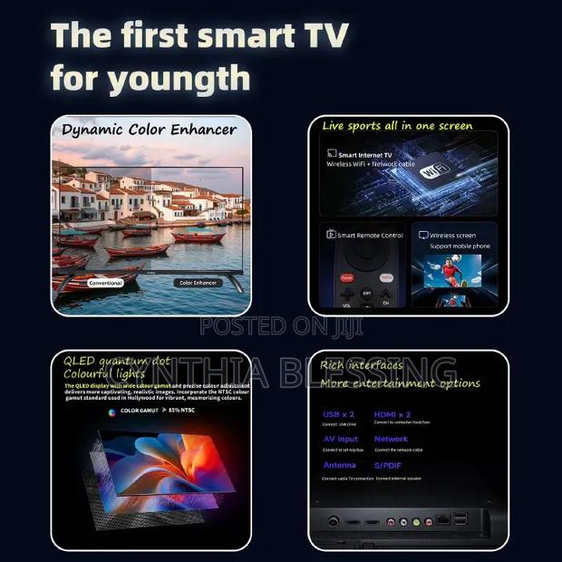 Vitron 32 Inches Qled Tv Frameless Smart Tv - thumbnail 3