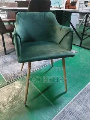 Dining Chair; Modern Upholstered Velvet Dining Chair With High Back