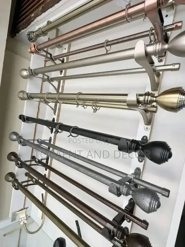 Decorative Powder Coated Curtain Rods