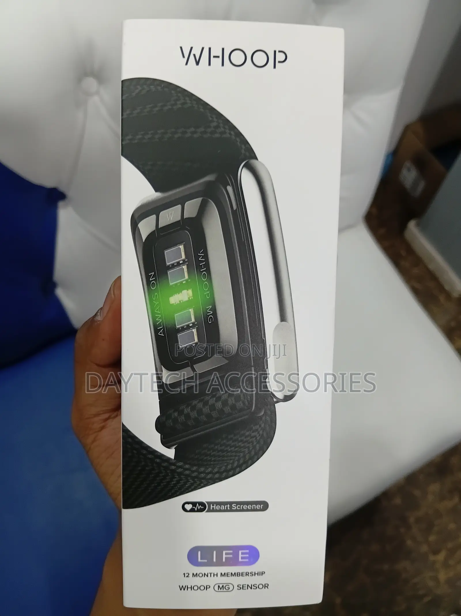 Whoop Mg Life Sensor With Activity Tracker Obsidian Titanium