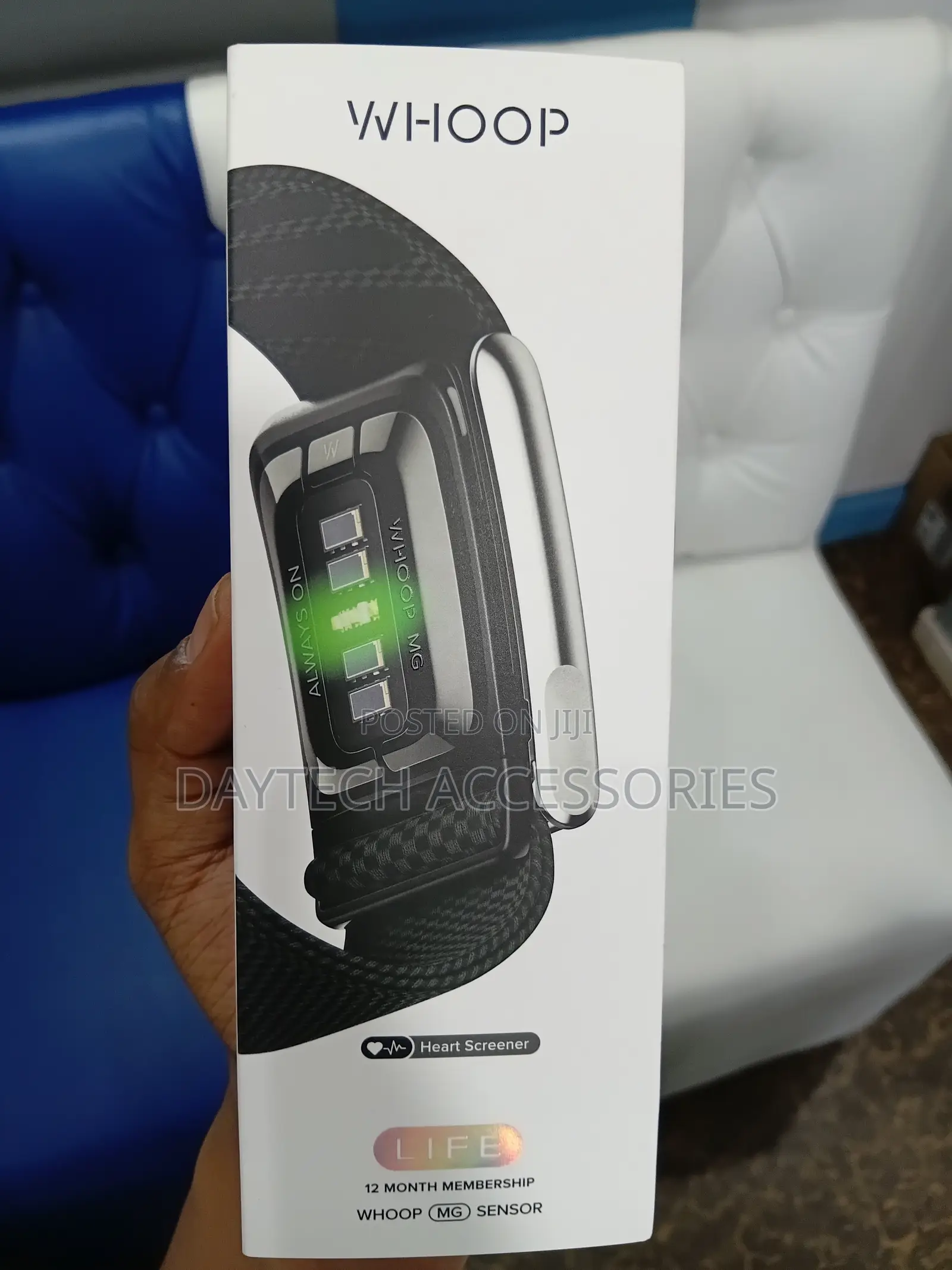 Whoop Mg Life Sensor With Activity Tracker Obsidian Titanium