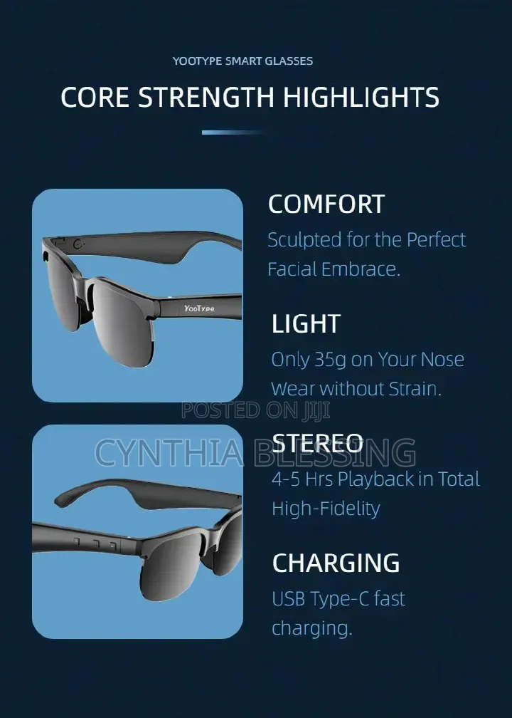 Smart Glasses Audio Wireless Bluetooth