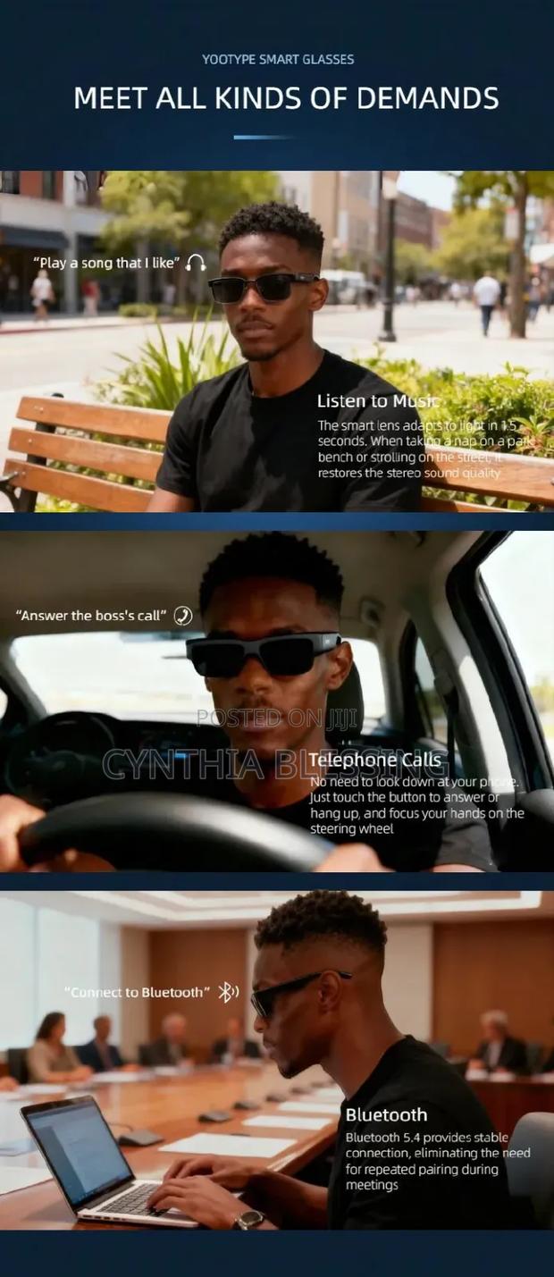 Smart Glasses Audio Wireless Bluetooth - thumbnail 6