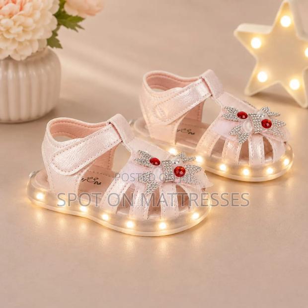 Girls' Led Open Sandals. Sizes 15-26. Delivery Available Nationwide.