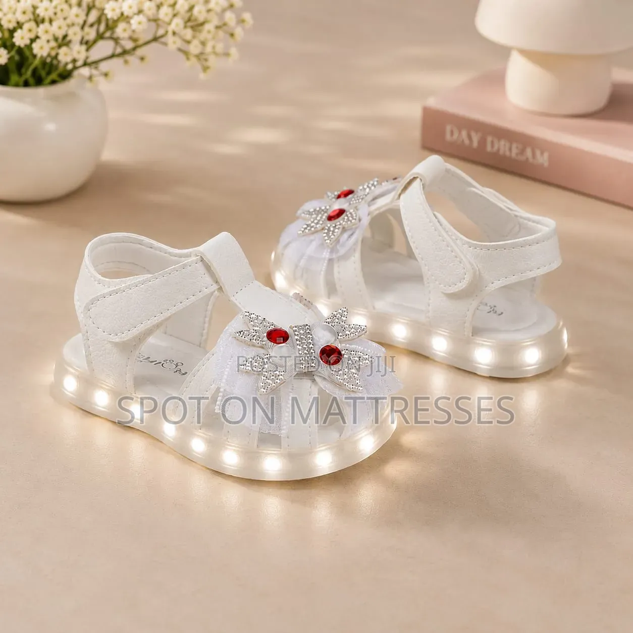 Girls' Led Open Sandals. Sizes 15-26. Delivery Available Nationwide.