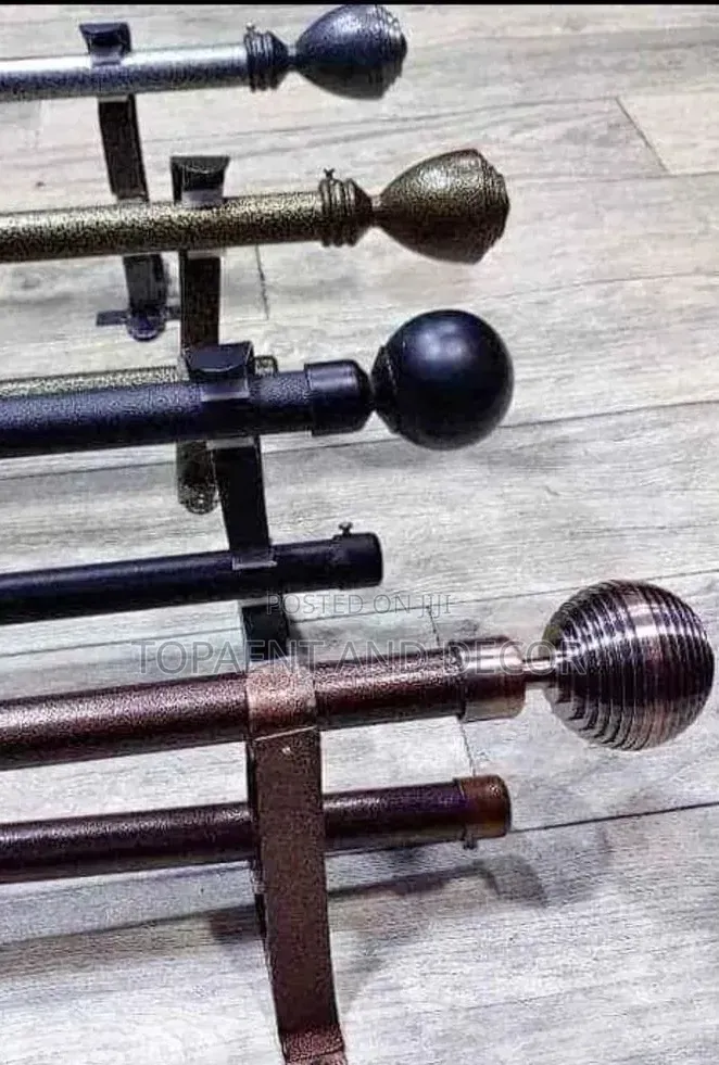 Decorative Powder Coated Curtain Rods