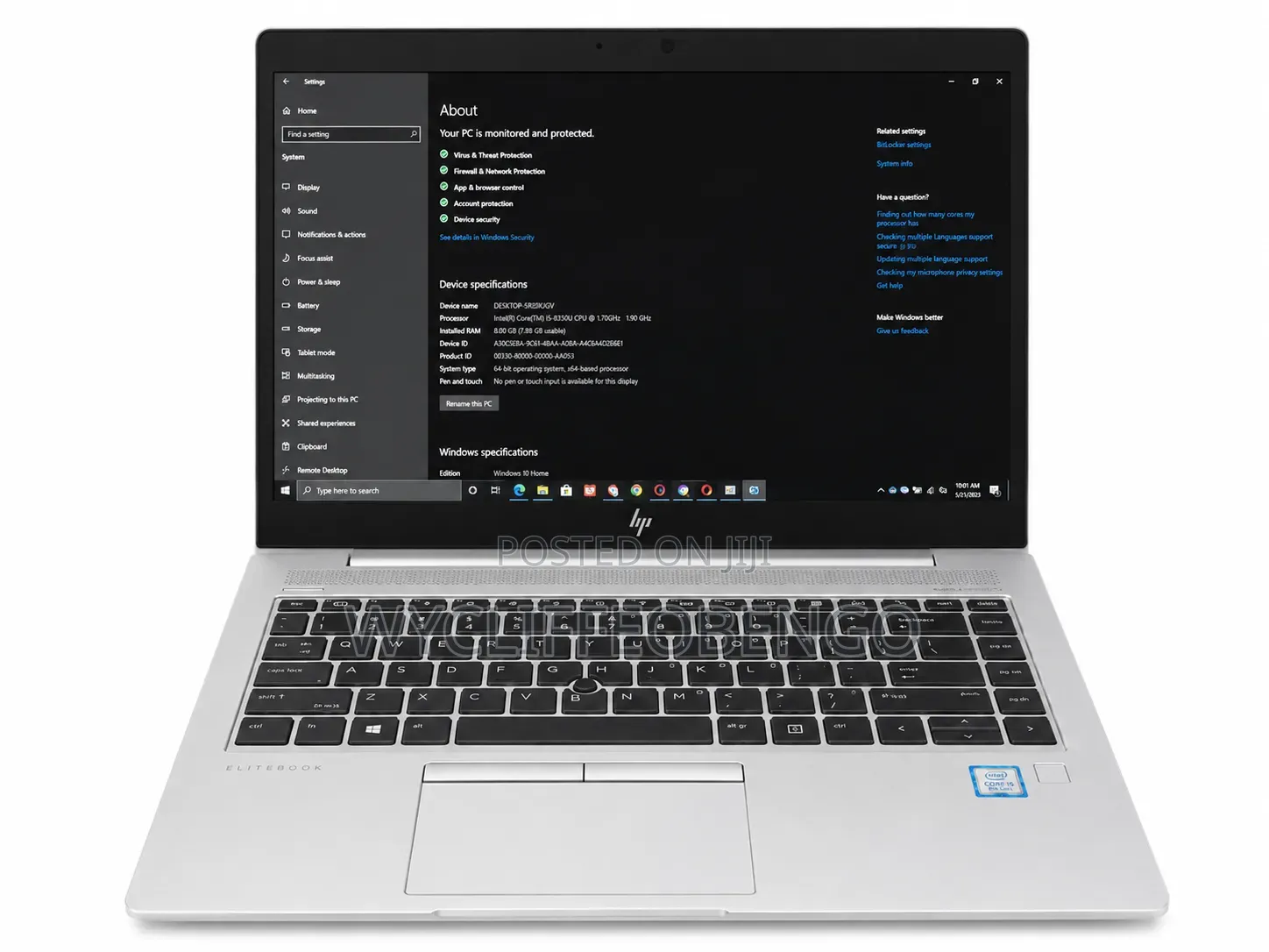 Laptop HP 240 G8 8GB Intel Core i5 SSD 256GB