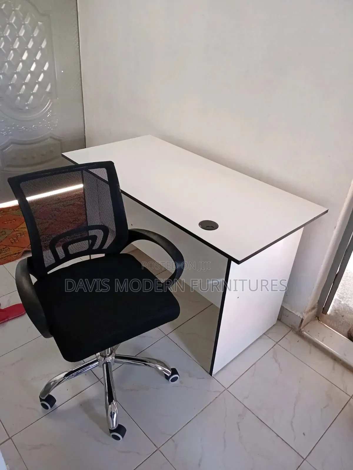 Minimalist Office Desk With Chair Set