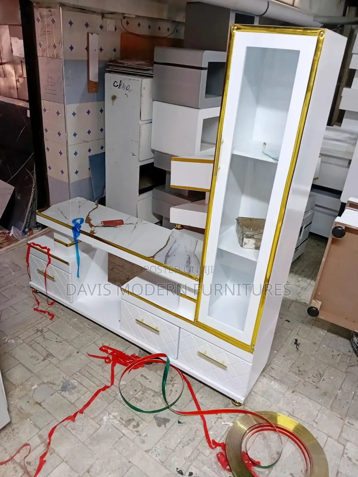 Modern Tv Stand With Display Cabinet