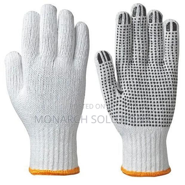 Cotton Dotted Safety Gloves