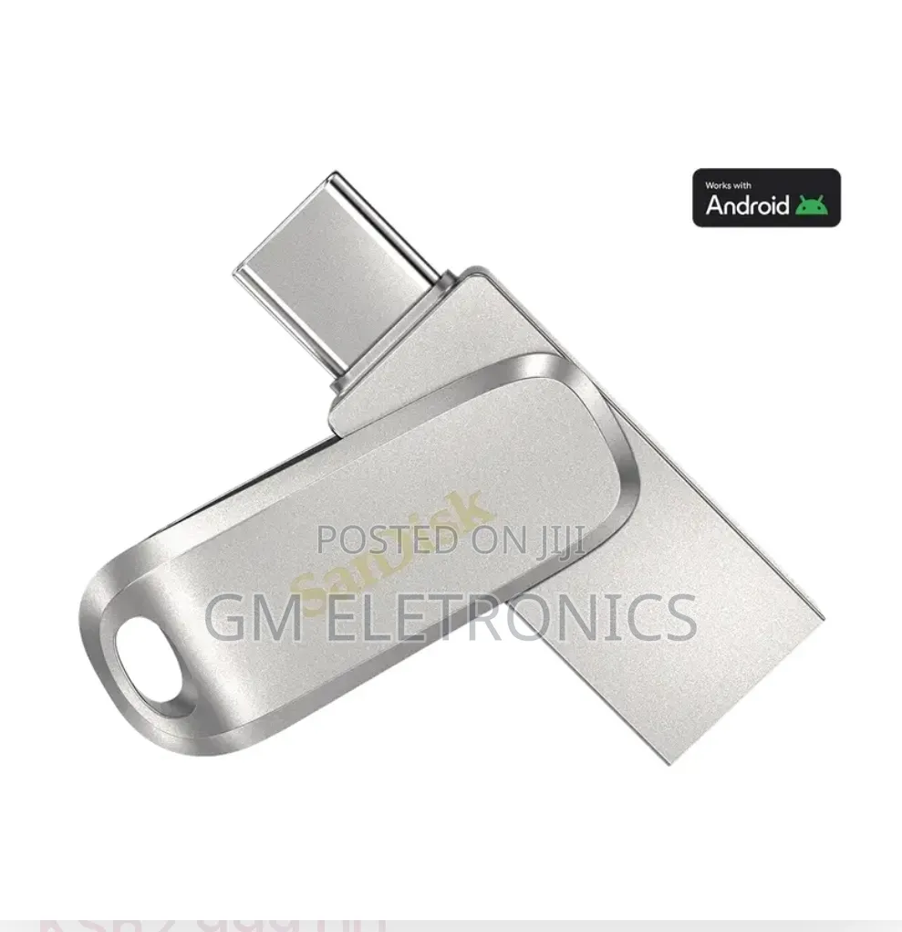 Sandisk Ultra Dual Drive Luxe 64gb Usb Type-C Flash Drive-Metallic