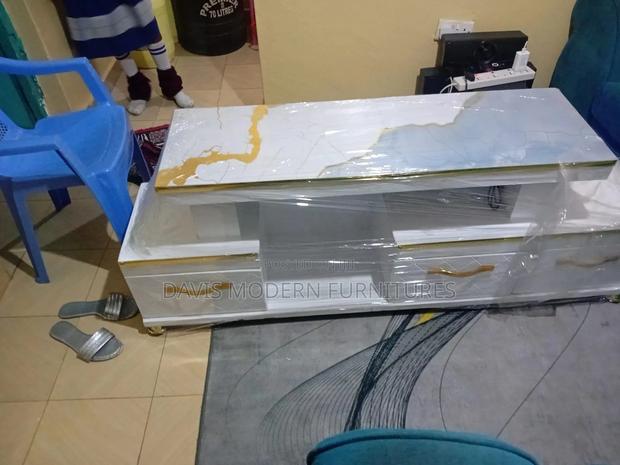 Modern Tv Stand With Marble -Top - main view