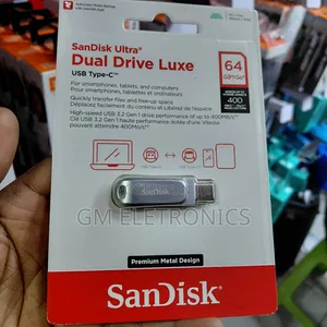 Sandisk Ultra Dual Drive Luxe 64gb Usb Type-C Flash Drive-Metallic