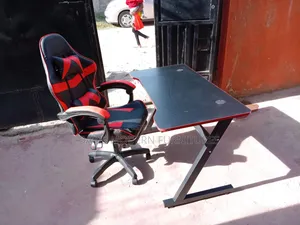 Gaming Desk With a Matching Chair