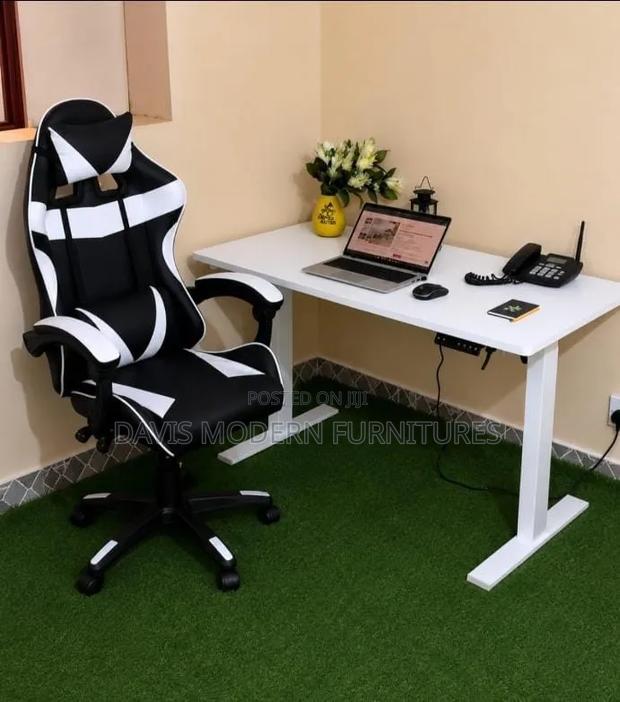 Modern Office Desk With a Gaming Chair