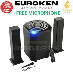 New Euroken Mtungi Ek-607 2.1 Ch Subwoofer Speaker