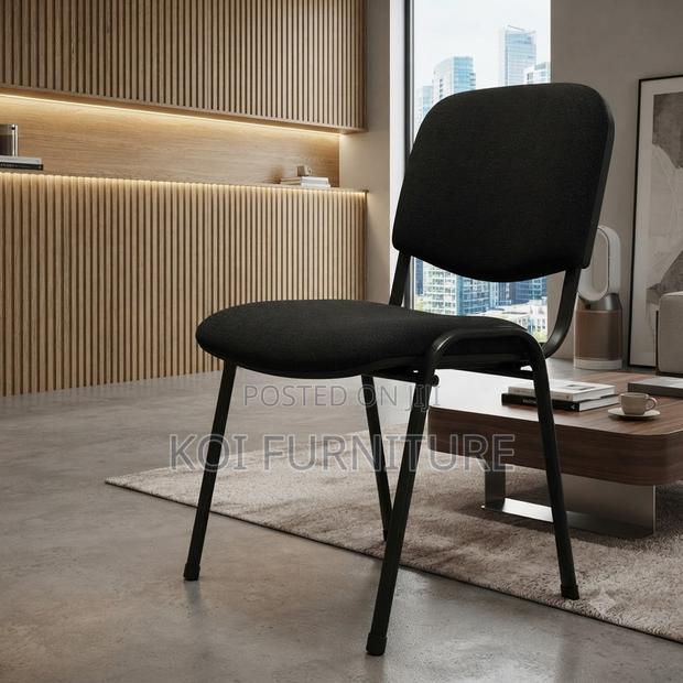 Office Chairs; Black Office Reception Tosca Mega Chair - thumbnail 3