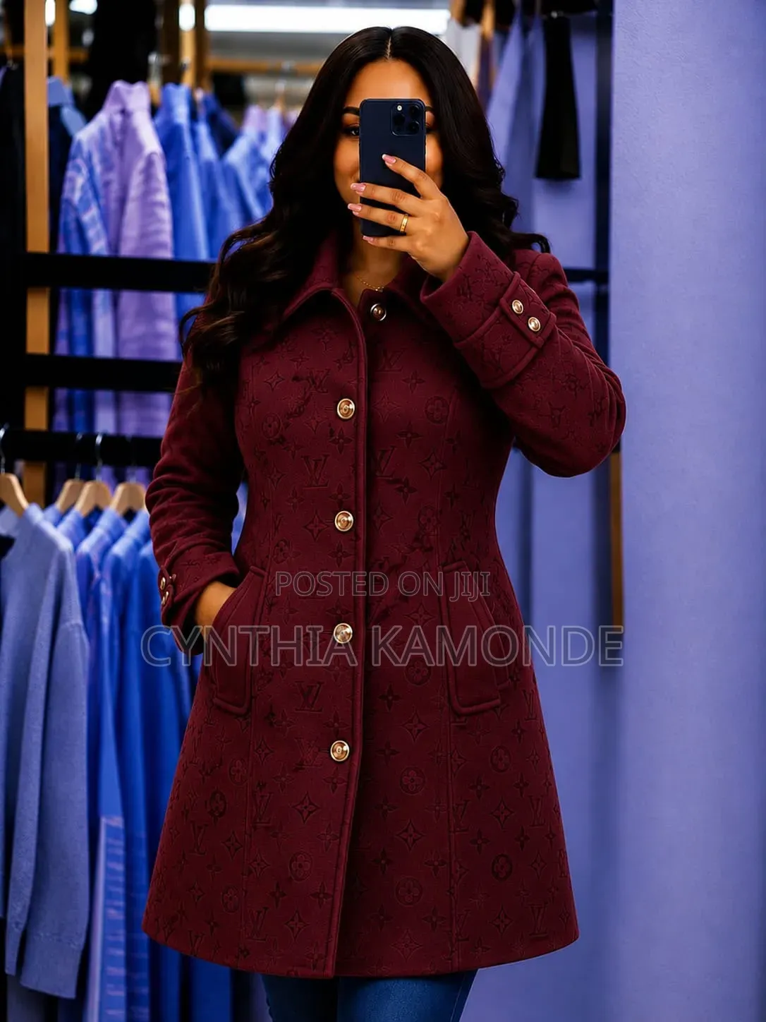 Louis Vuitton Inspired Luxury Coat