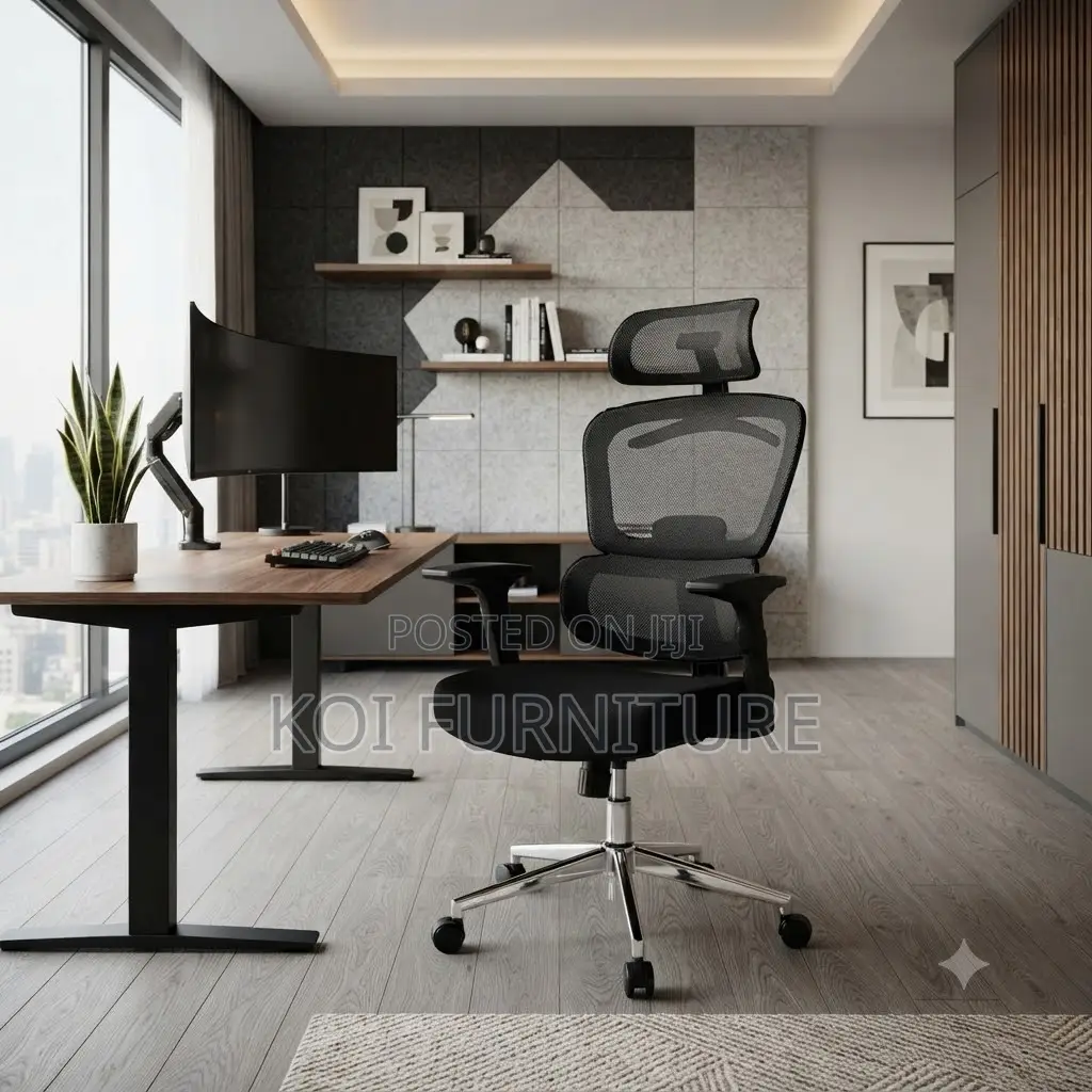Office Chairs; Executive High Backrest Orthopedic Mesh Office Chairs
