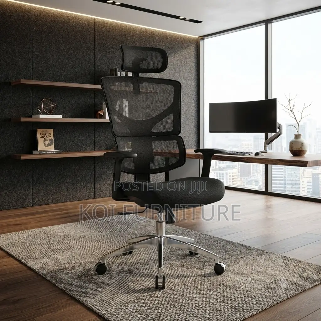Office Chairs; Executive High Backrest Orthopedic Mesh Office Chairs