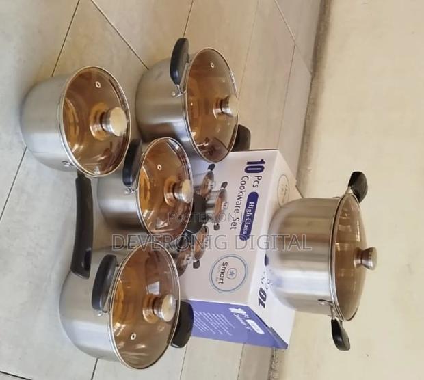 *Smart Raha Life 10pc Cookware Set*
 *Stainless Steel Material - thumbnail 2