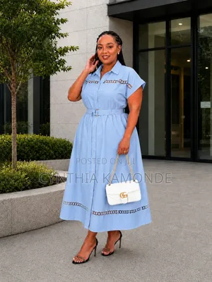 Linen Material Maxi Dress