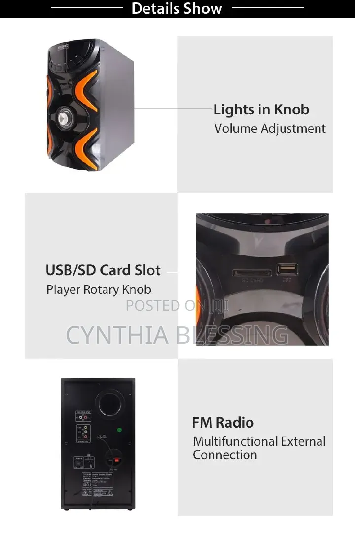 Ecomax 3.1ch Bluetooth Lm-1108 Woofer
