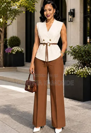 Top and Trouser Classy Two Piece Set