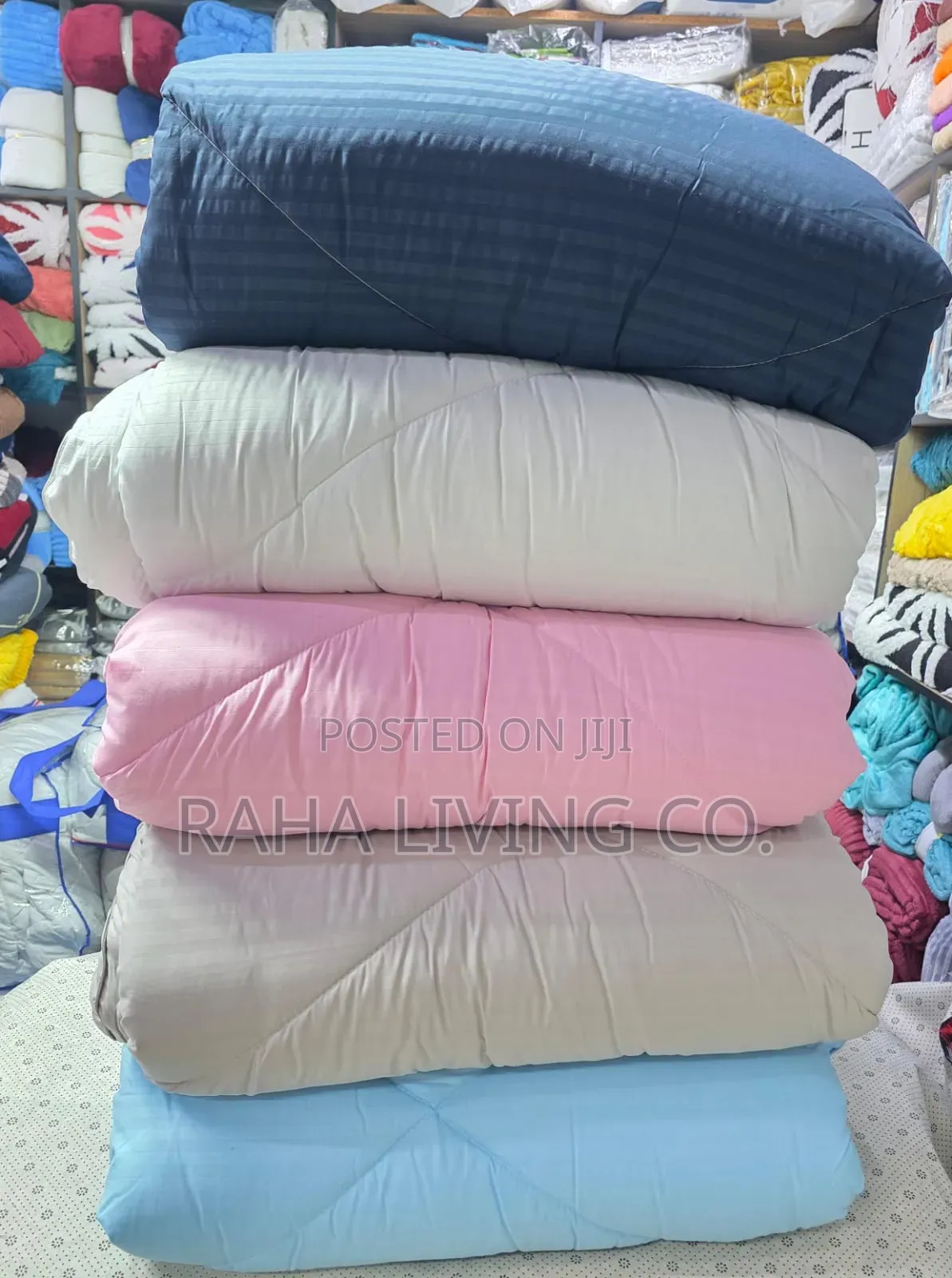 Striped Binded Cotton Duvet Set | 4 PCS | 3 Sizes