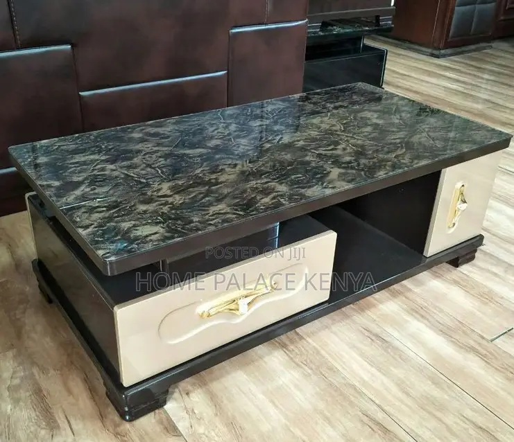 Coffee Table: High End Glossy Natural Marble Table
